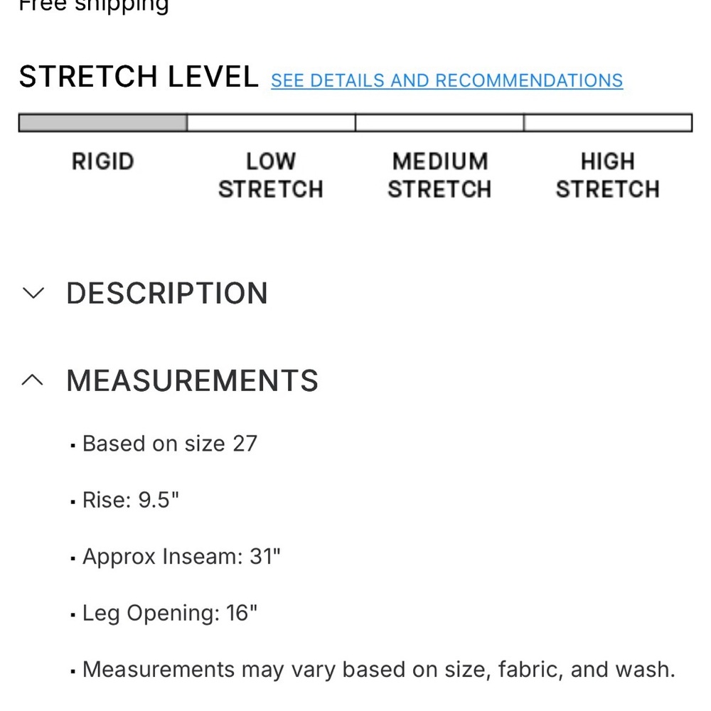 • classic 7 for all mankind straight leg CALIE jeans • - Picture 9 of 9